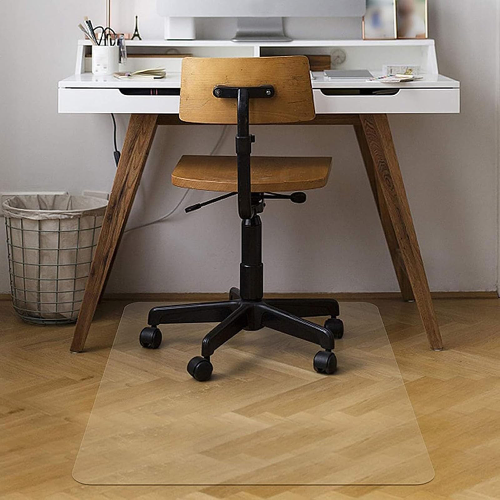 Trasparente Tappetino Scrivania, 2mm Sottomano da Scrivania, Tappetino da Scrivania PVC, Desk Mat Trasparente, Impermeabile, Antiscivolo, adatta per ufficio o casa(Transparent,70 cm × 110 cm（ 28'' x 4
