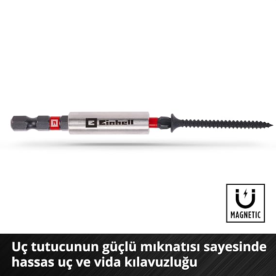 Original Einhell M-CASE 39-Part Shockproof End Set (Including 25mm Bits, Metal Drill Bits, Multi-Purpose Drill Bits, 60mm End Holder, Socket Wrench, Countersunk Tip, Storage Box) - 49108763