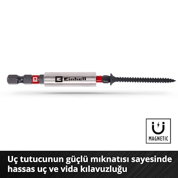 Original Einhell M-CASE 39-Part Shockproof End Set (Including 25mm Bits, Metal Drill Bits, Multi-Purpose Drill Bits, 60mm End Holder, Socket Wrench, Countersunk Tip, Storage Box) - 49108763