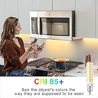 Vista 4 de TAIYALOO Bombilla LED E17 regulable, bombilla de horno microondas de 10 W, blanco cálido 3000 K, bombilla halógena de 100 W de repuesto