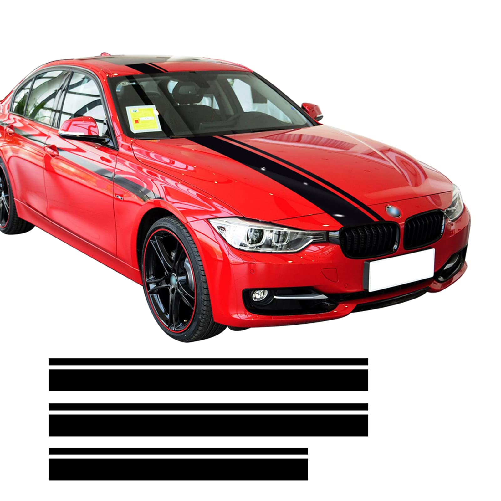 Auto Kap Dak Kofferbak Motorkap Racing Strepen Decal Sticker, voor BMW