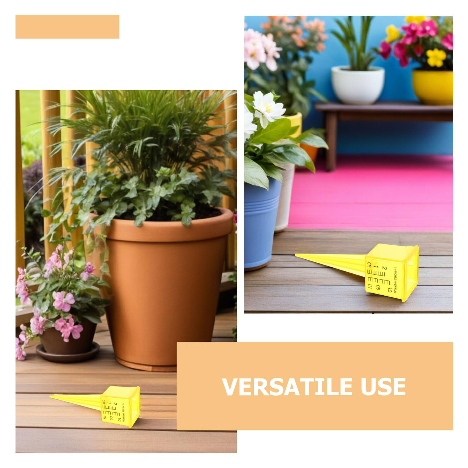 ARTIBETTER Pluviometro per Irrigatori da 15 in Plastica Trasparente Set da 20 Pezzi Bocca Larga Indicatore Livello Acqua per Giardino e Prato Strumento Compatto per Misurazione Pioggia
