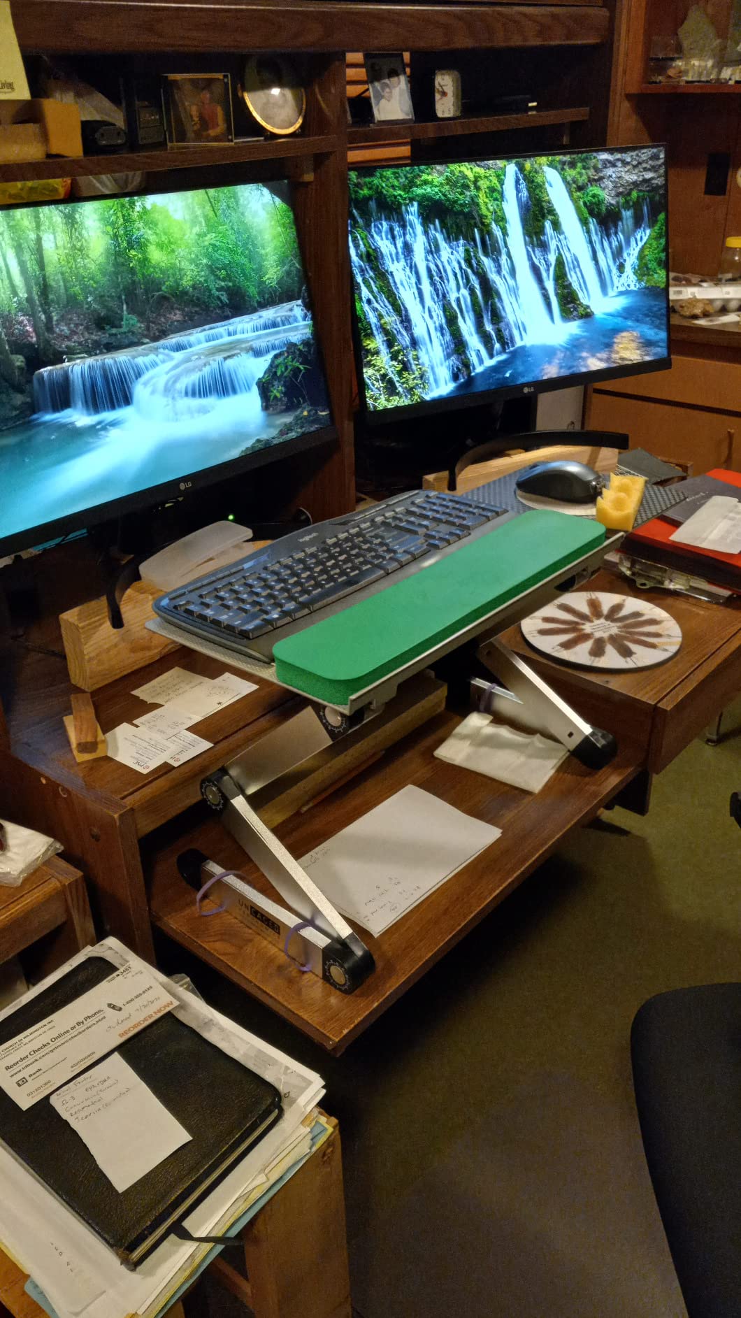 8/mo Finance WorkEZ Keyboard and Mouse Tray ergonomic ondesk riser