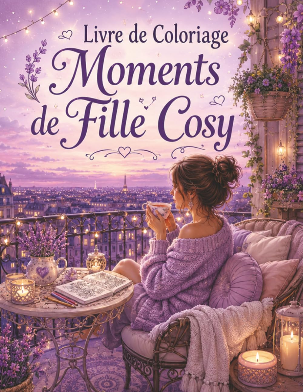 Livre de Coloriage Moments de Fille Cosy: Illustrations douces pour femmes, détente créative, self-care et décoration intérieure