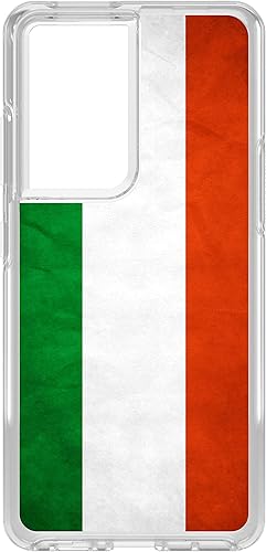 DistinctInk Clear Shockproof Hybrid Case for Samsung Galaxy S21 Ultra (6.8" Screen) - TPU Bumper, Acrylic Back, Tempered Glass Screen Protector - DistinctInk Clear Shockproof Hybrid Case for Samsung Galaxy S21 Ultra (6.8" Screen) - TPU Bumper, Acrylic Back, Tempered Glass Screen Protector -