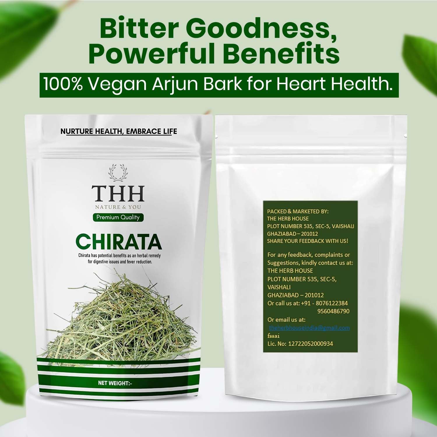 THH Kirayata Chirayata - 400gm | Natural and Organic Bitterstick Chirata | Pure Chiravata Herb | For Immunity Building and Stomach Problems | Bhunimba Herb Loose Leaves 4