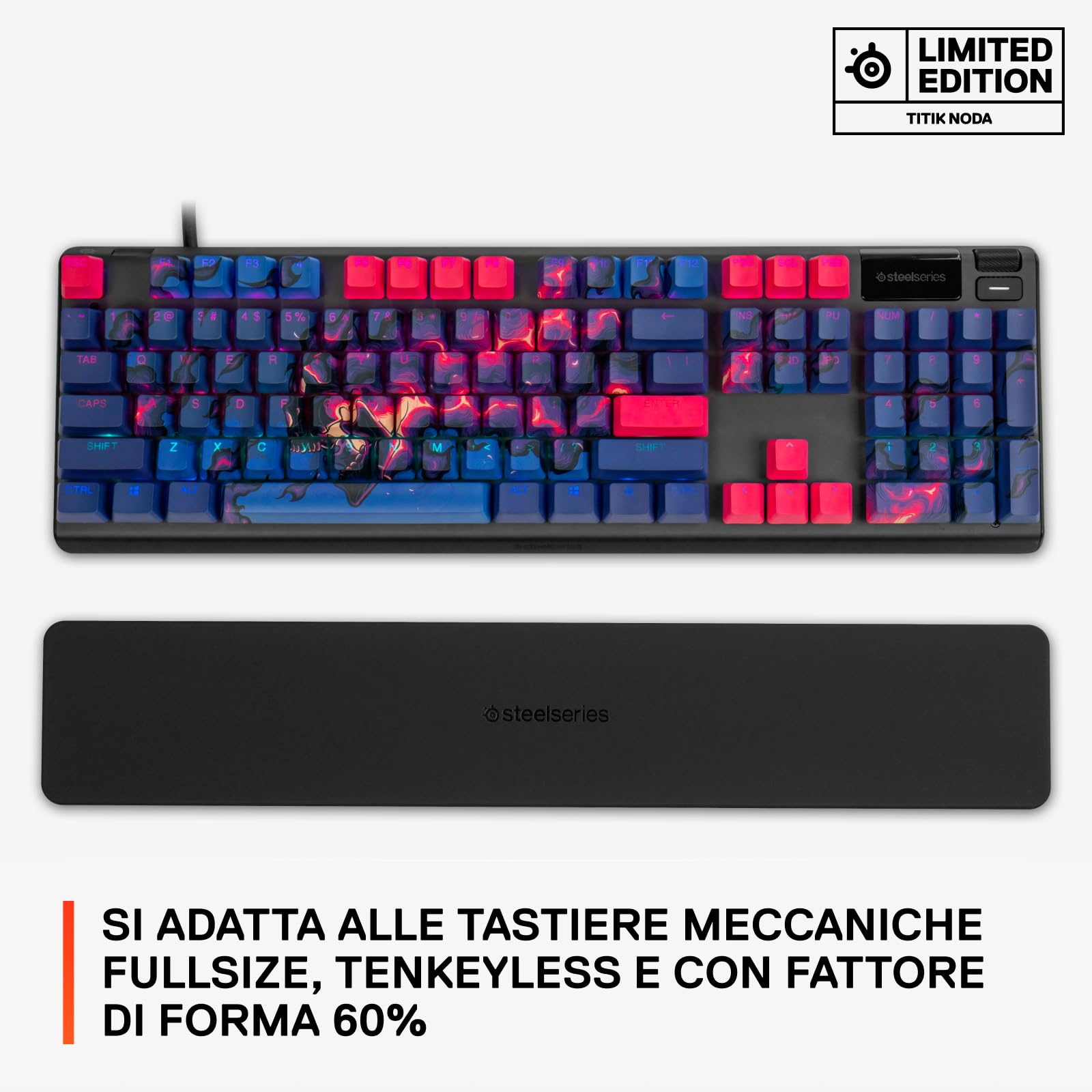 SteelSeries Copritasti -Edizione limitata in collaborazione con un artista -Copritasti in stile pudding a doppio scatto -Robusta termoplastica PBT-Compatibile con un'ampia gamma di tastiere meccaniche