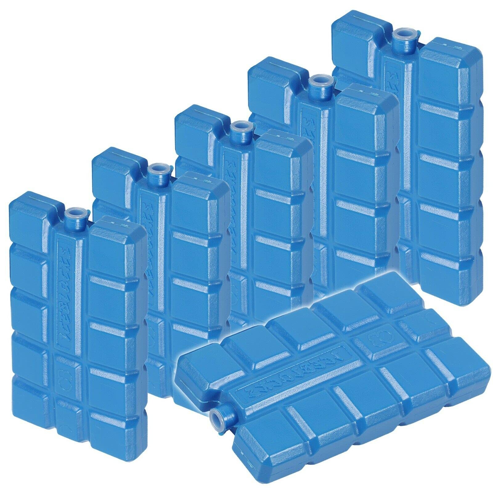 Taylor & BrownPack Of 6 Reusable Freezer Ice Pack Blocks - Cools & Keeps Food & Drinks Fresh Ideal for Picnics, Cools Bags, Lunch Boxes And More (16.5 x 9.5 x 2cm)
