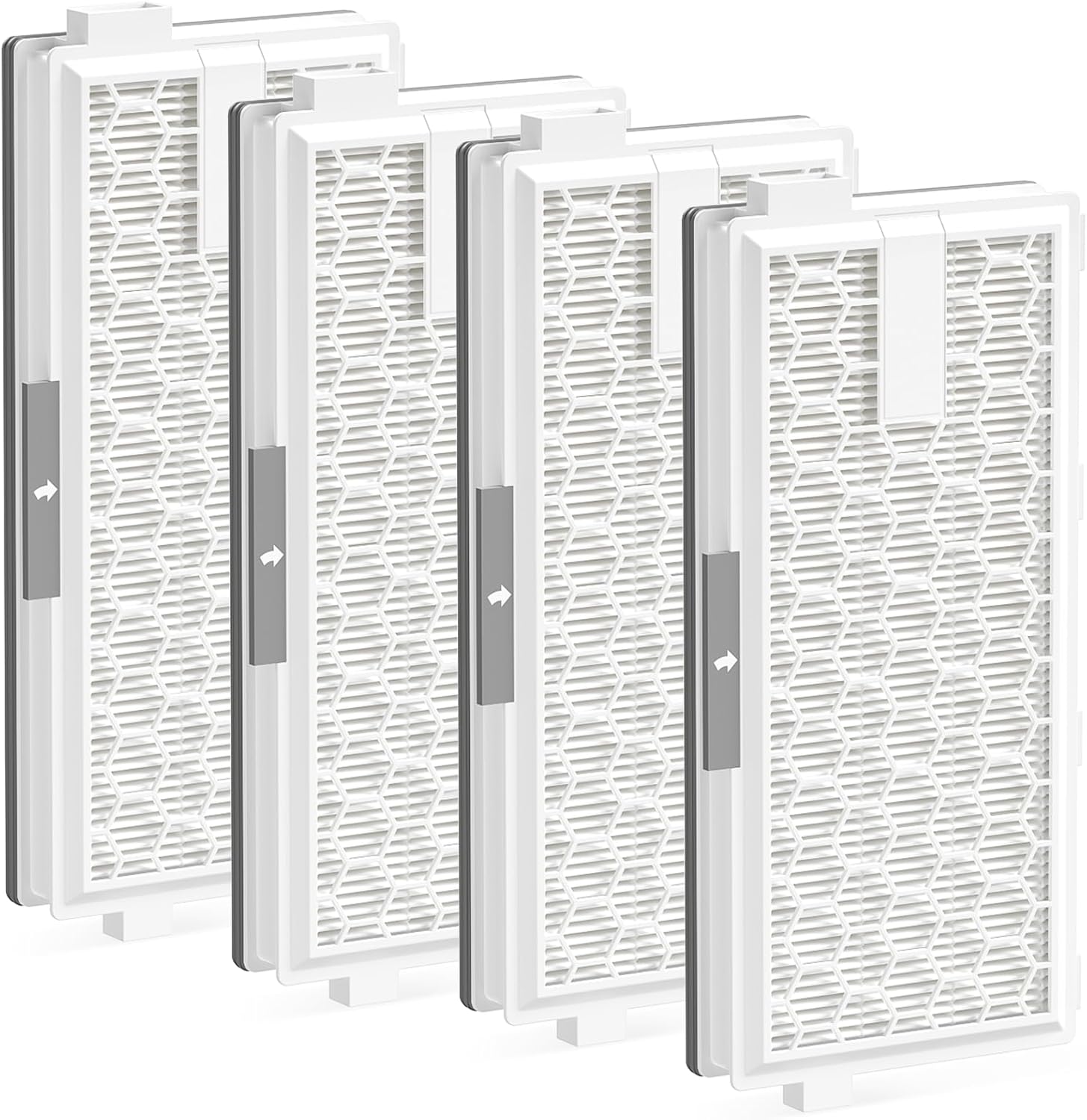 4 Pack SF-HA 50 HEPA Filters Compatible with Miele Compact C1 &C2, Complete C2 &C3, S8340, S4, S5, S6, S8, S4000–S8999 and Guard L1/ M1/ S1 Vacuum Cleaners (NOT for SF-HA30, Classic C1 or Complete C1)
