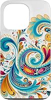 Vista 10 de Turquoise Paisley Boho Chic Case for iPhone 17