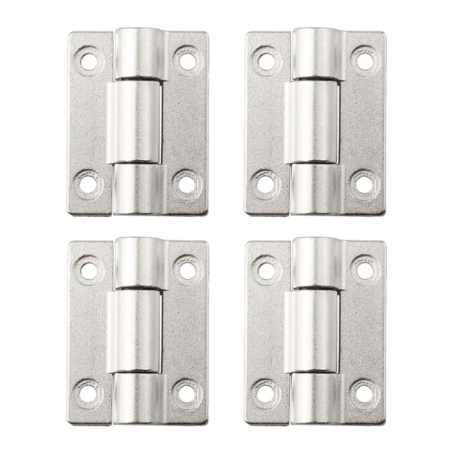Ujzgbxqvshm Silver Folding Door Hinge,4Pcs Adjustable Torque Heavy Duty Damping 360 Degree Rotation Cabinets Doors(Silver)
