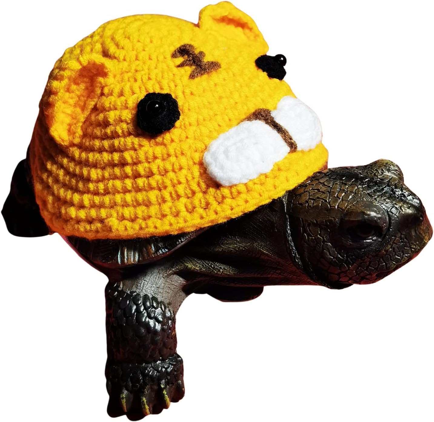 Sweater for Turtle - Handmade Winter Warm Knitted Turtle Sweater with Adjustable Strap Tortoise Apparel for Christmas Halloween Party Cosplay Costume Photo Shoot (10 Inch,Bee)