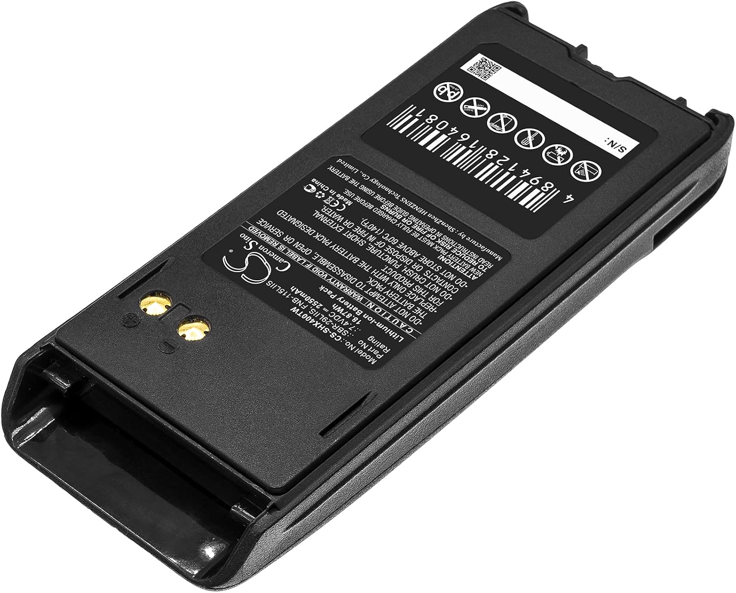 2550mAh / 18.87Wh Battery for Standard Horizon HX400IS PN:Standard Horizon FNB-115LIIS, SBR-29LIIS