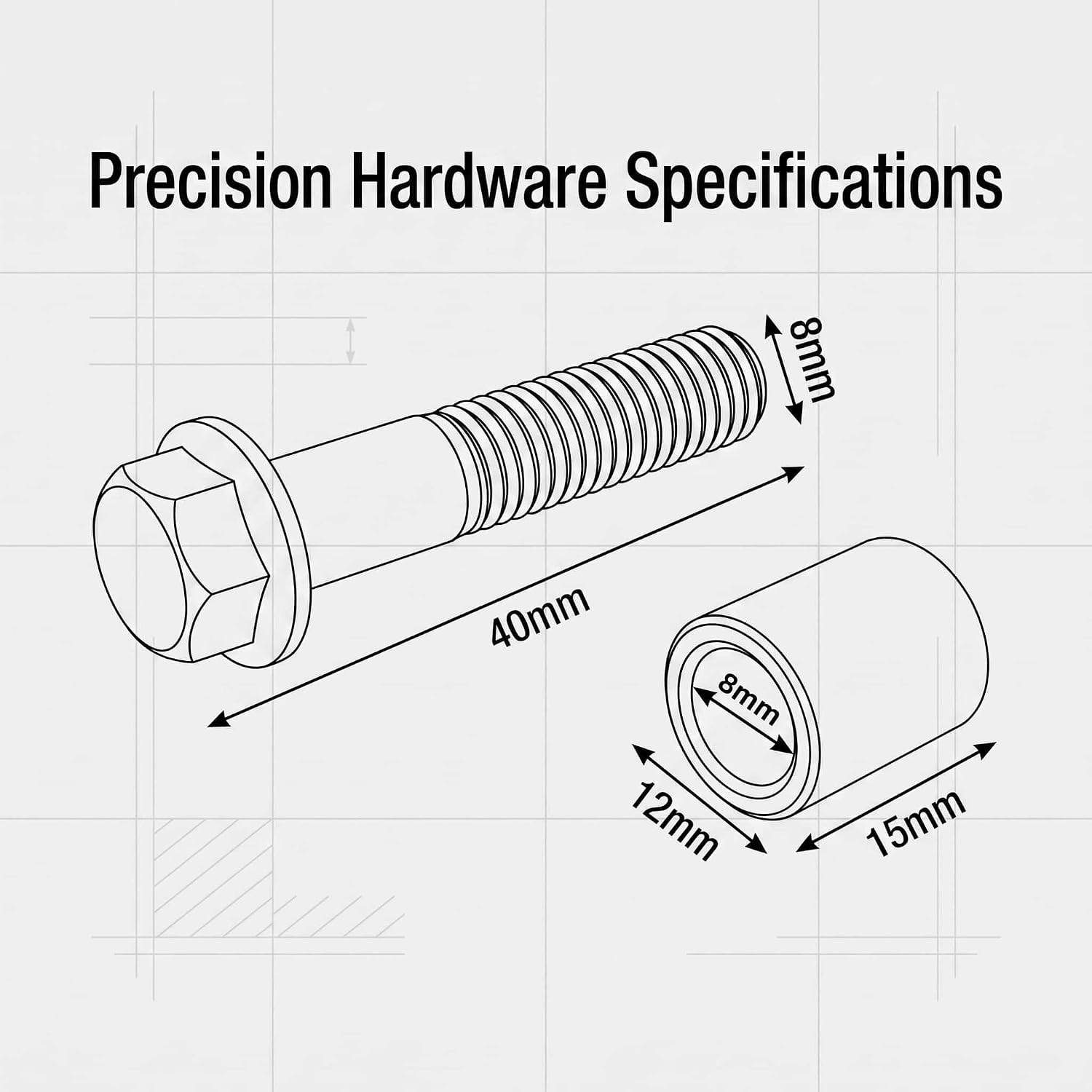 6.0L to 6.7L Starter Bolt Conversion Kit，Compatible with Ford Super Duty, Excursion, and Econoline 2003-2010 – Starter Hardware Kit for Automatic Transmission – 3-Pack，133773