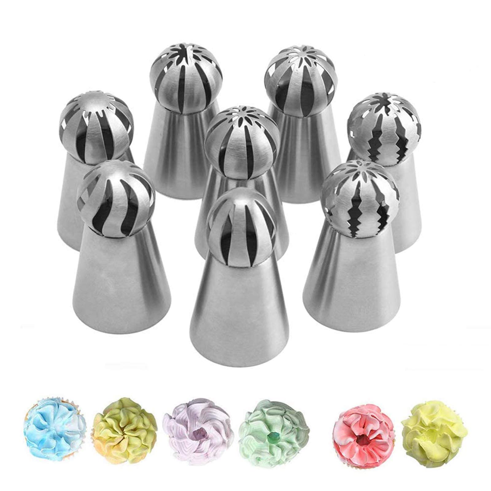 Outil Pâtisserie Fleurs Crème Cupcake Douille Russe Acier Inoxydable - Décoration Gâteaux Et Cupcakes - Pour Fleurs En Crème - Pâtisserie Douille Vermicelle