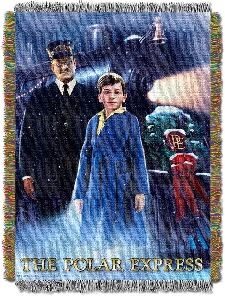 Northwest Polar Express Woven Tapestry Throw Blanket, 48" x 60", We Believe