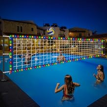 Upgraded Pool Volleyball Net, 15x3FT Pool Volleyball Net for Inground Pool Games for Adults and Family 2026 Summer Pool Floaties Party Gift