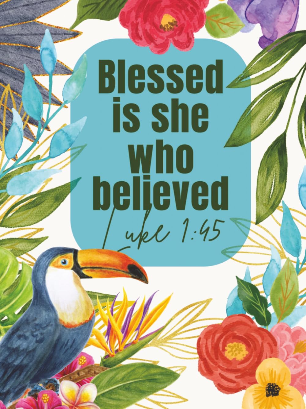 Esther 8:8 Co. Blessed is She Who Believed Luke 1:45 Inspirational Notebooks for Women: Inspirational Journal for Woman, Motivational Blank 8.25" x 11" H Journal with 200 Lined Pages Paperback