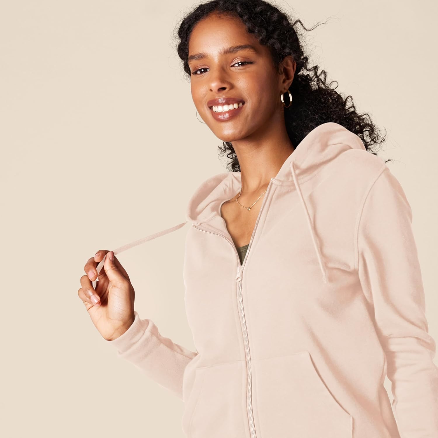Amazon Essentials womens Fleece Full-Zip Hoodie (Available in Plus Size) - Image 4