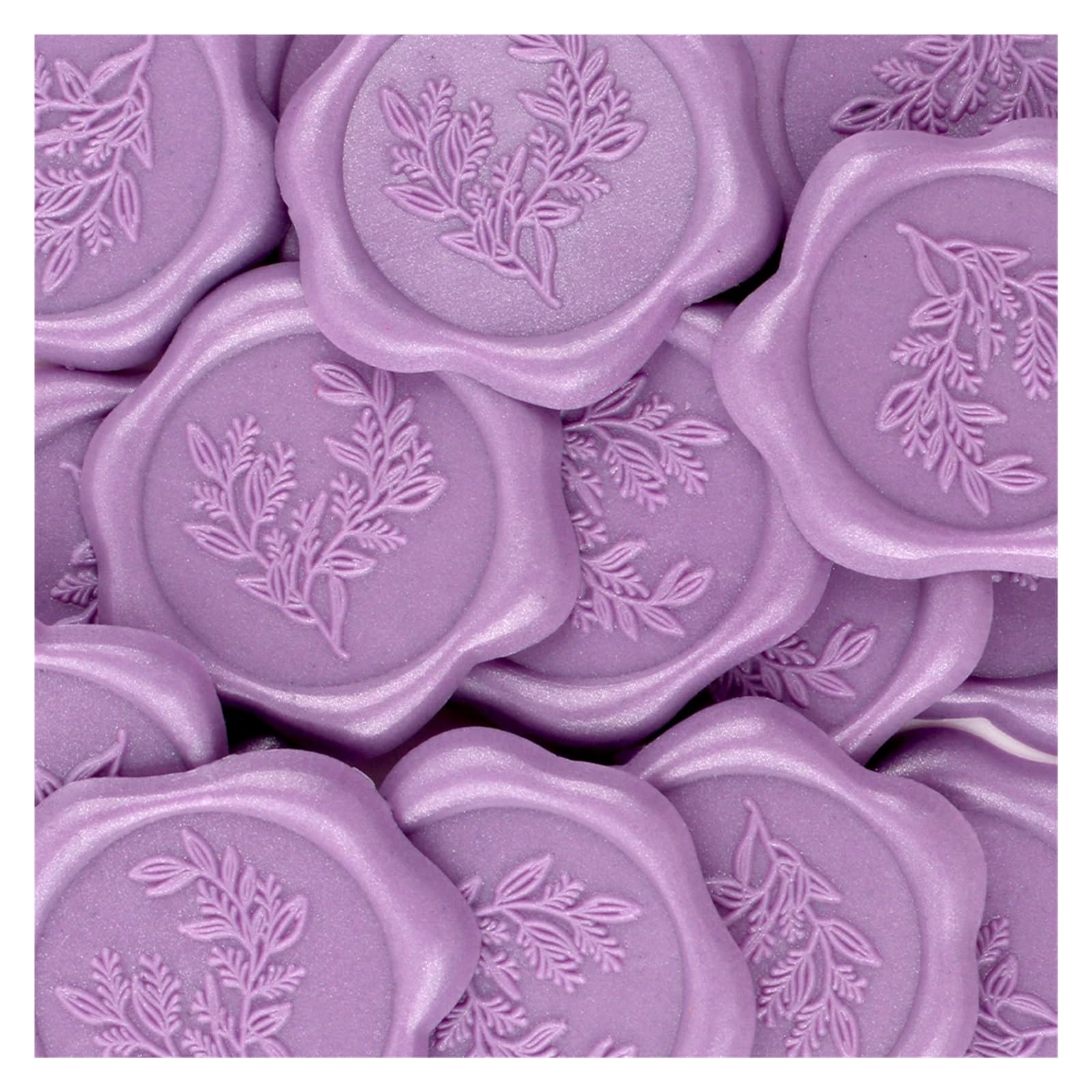 Efrjuwi Color 06 Wax Self-Adhesive Seal 20Pcs Eucalyptus Envelope Wedding Invitation Stickers(Color 06)
