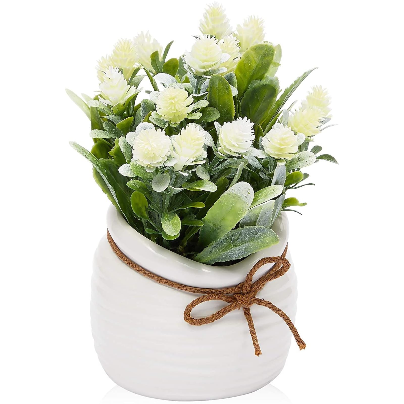 Flores artificiales con jarrón que no se marchitan para decorar rincones oscuros 1