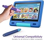 AWINNER Kid-Friendly Stylus Pens for Touch Screens, 2 Pack Purple Blue Universal Capacitive Stylus Compatible with Kindle iPad iPhone Tablet Smartphone Laptop