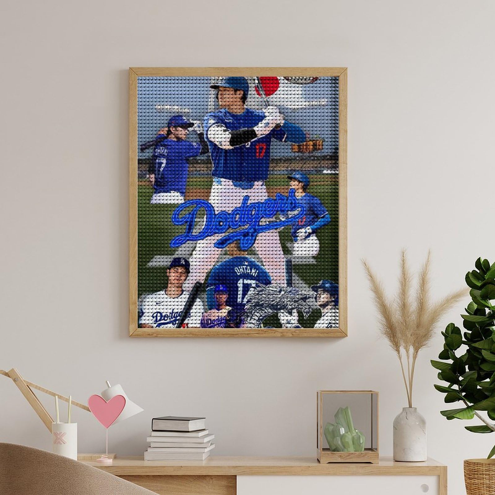 夢、大谷翔平、抽象画、書道アート、額縁、カラフル、室内装飾、オリジナル 夢、大谷翔平、抽象画、書道アート、額縁、カラフル、室内装飾