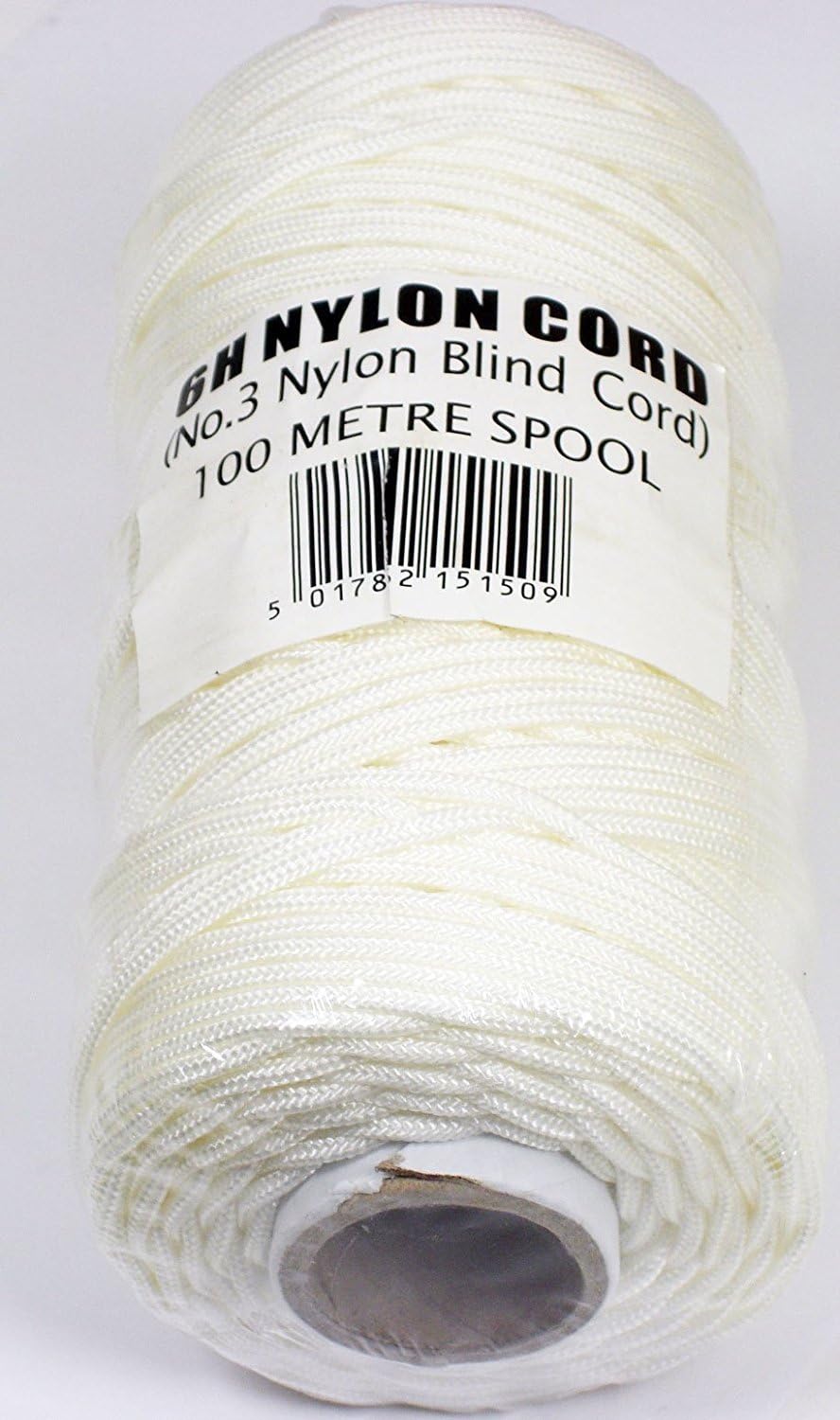 100m (328ft0ft) roll of 6H Super Strong White Nylon Blind Cord