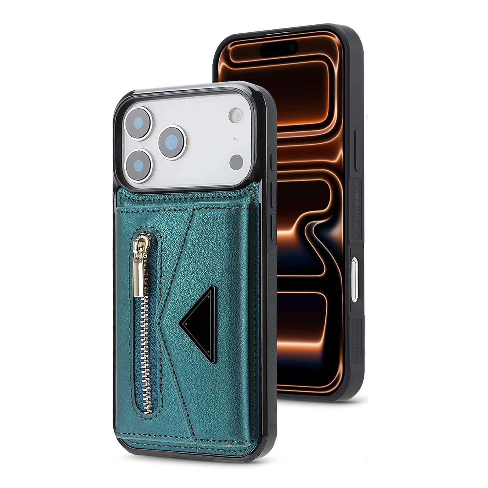 Coque iPhone 17 Pro antichoc magnétique et étui portefeuille cuir amovible