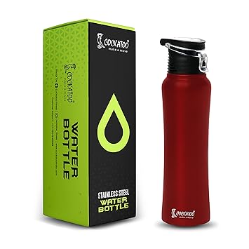 Cockatoo Fusion 750Ml Single Wall Stainless Steel Water Bottle for Gym, Yoga & Cycling|100% BPA Free|100% Rust Free| Pack of 1