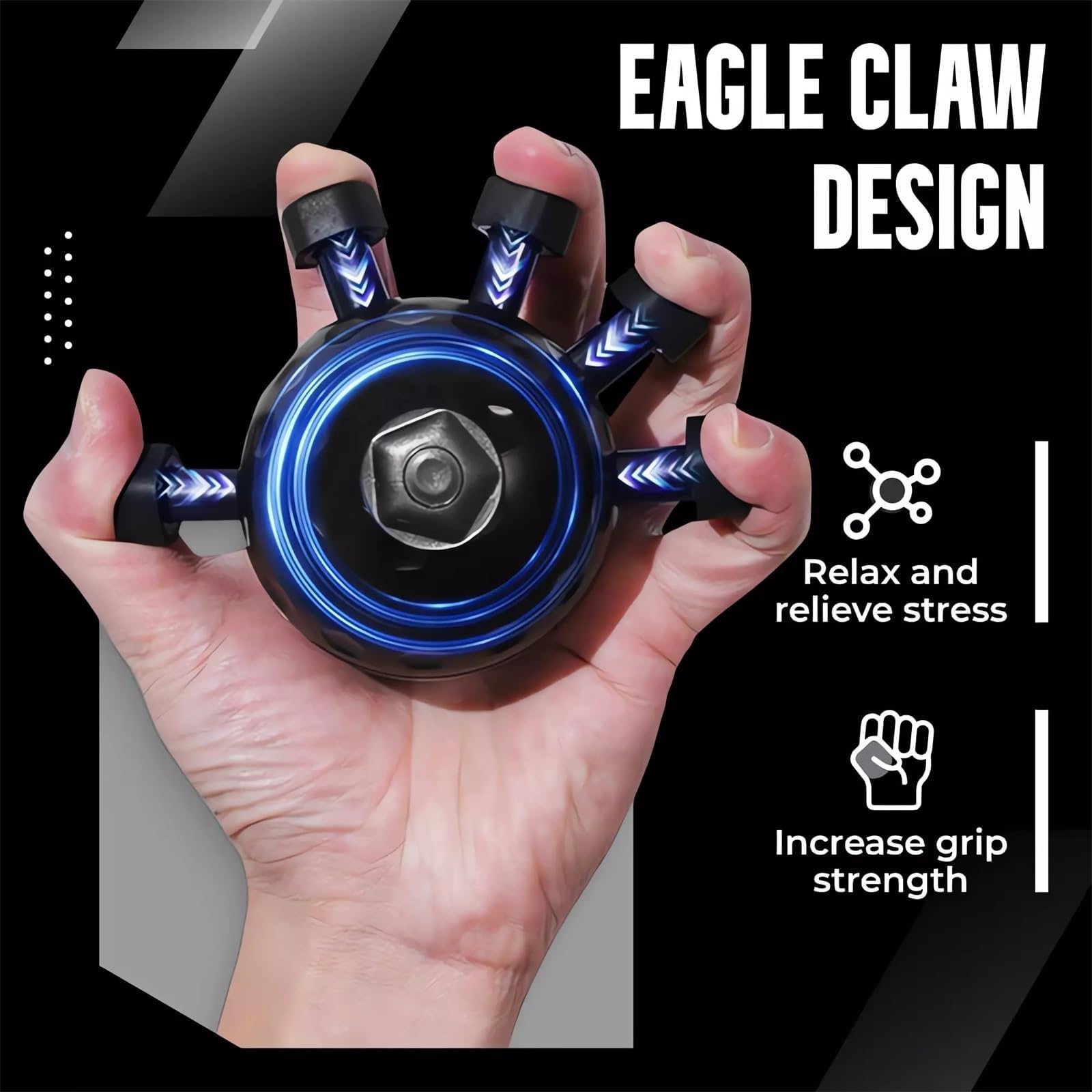 MAKABEE Arm Builder 2026 New Hand Forearm Ball Strengthener and Finger Grip Exerciser Balls Wrist Strengthening Guitar Finger Gripper Strength Trainer Hand Squeezer Stretcher Extender Workout 3