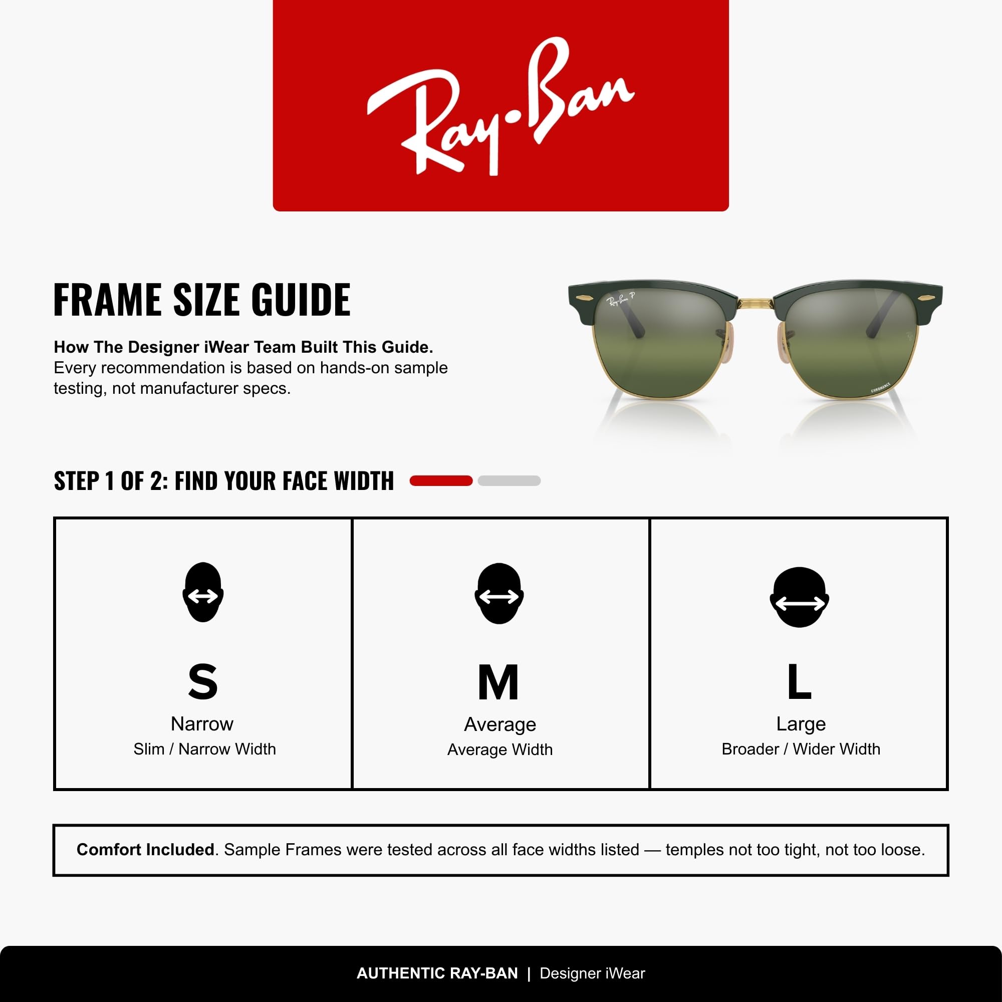 Ray-Ban Unisex Clubmaster okulary do czytania (5 sztuk)