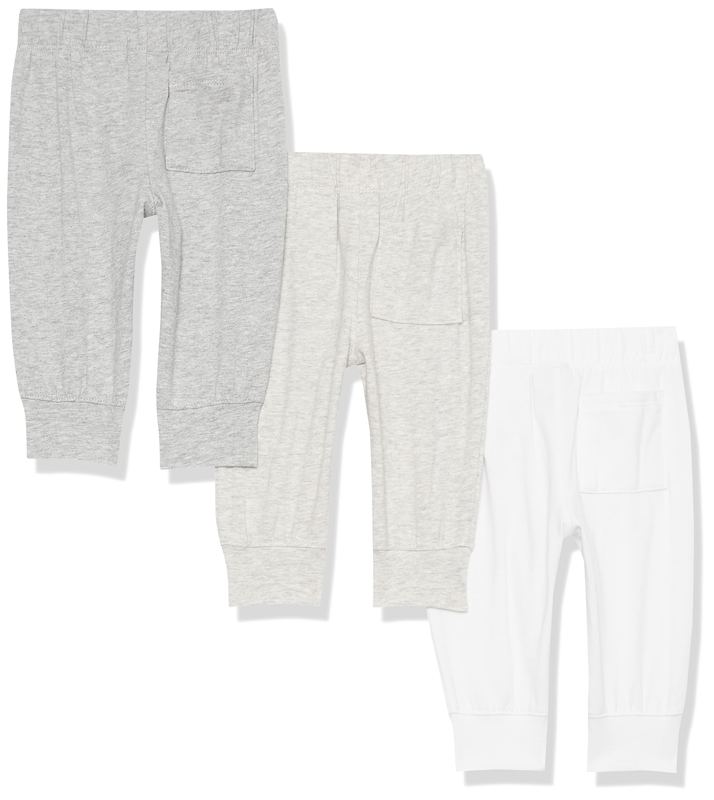 Amazon Essentials Pantalon de Jogging en Jersey de Coton Extensible (Anciennement Amazon Aware) Mixte Bébé, Lot de 3