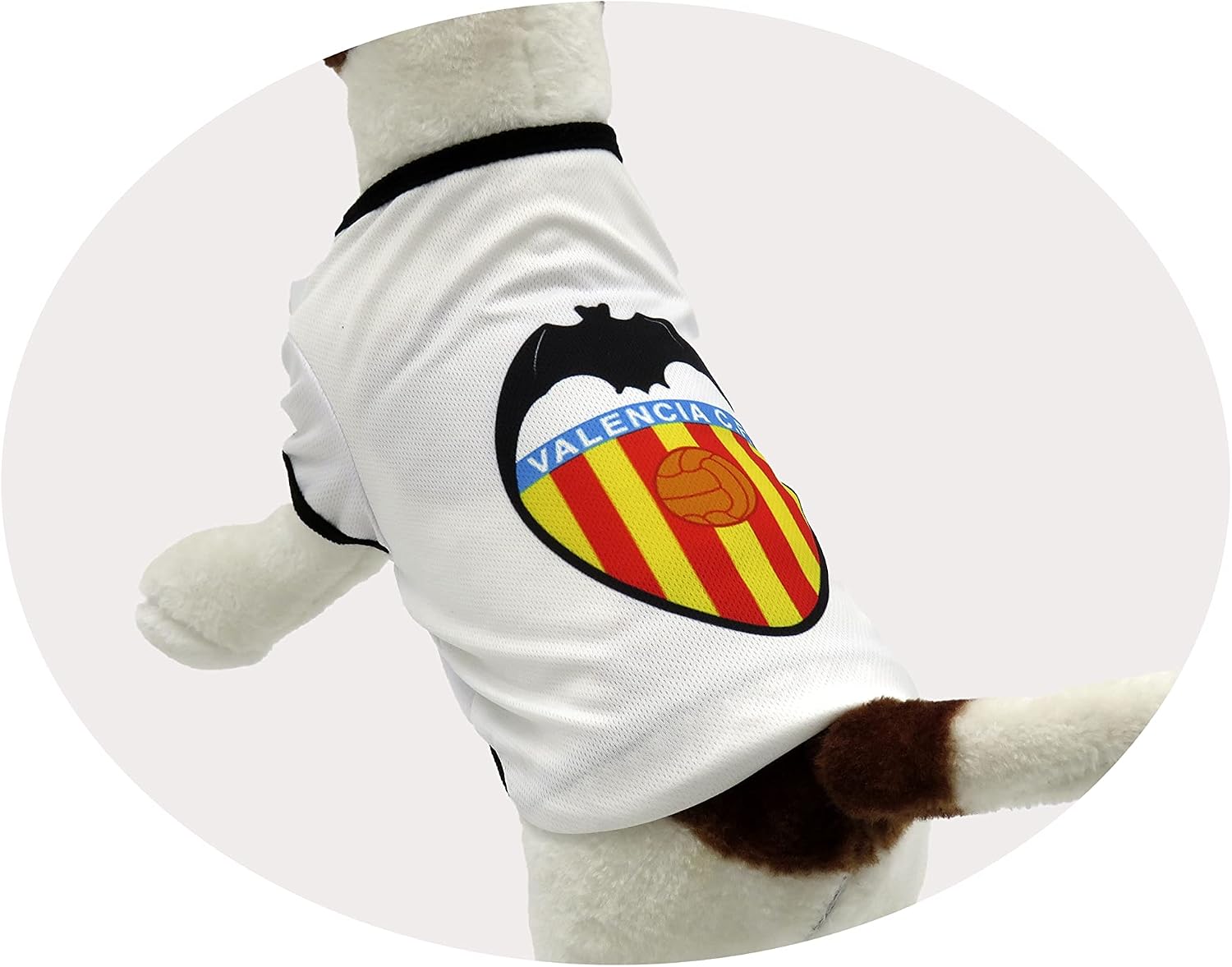 Dog T-Shirt - Size XS - Valencia, Pet Clothing, Football, Official Product (CyP Brands)