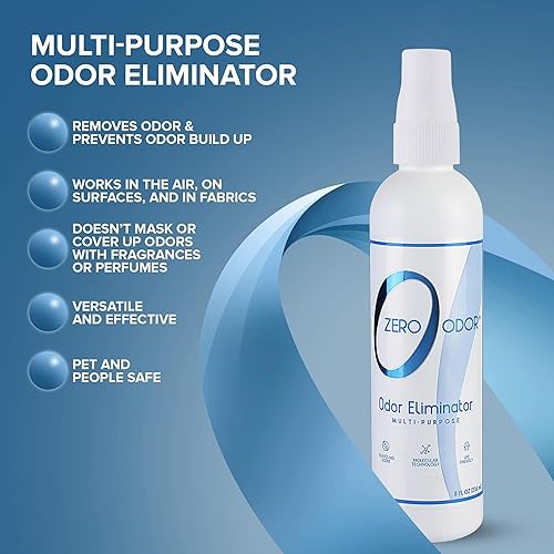 Miniatura 28 de Zero Odor Eliminador de olores multiusos - Olor de aire y superficie - Tecnología patentada para baño, cocina, tela, armario, huele muy bien