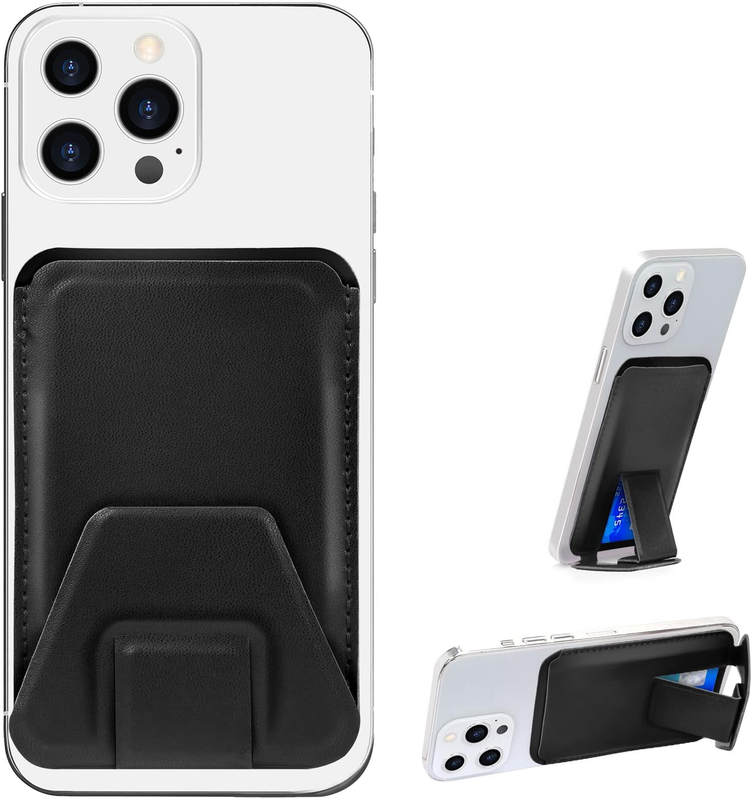 Skycase Card Holder for Back of Phone,[Cell Phone Stand