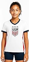 Vista 11 de Icon Sports Camiseta oficial del equipo nacional de fútbol femenino de EE. UU. para el día del partido - Niñas