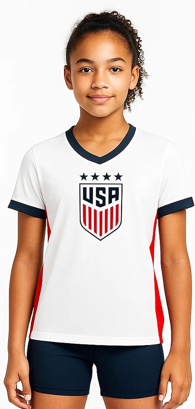 Destaca FC 26 el Fútbol Portugués 6 71Za5zdMCIL. AC SX679 Icon Sports Official U.S.Women National Soccer Team Game Day Shirt - Girls