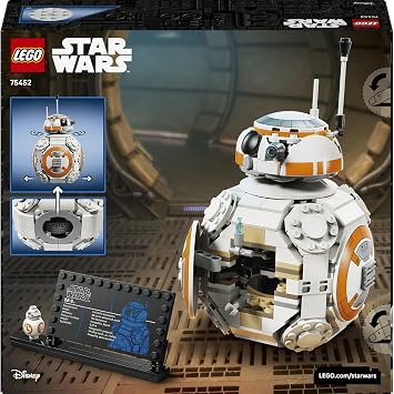 LEGO Star Wars BB-8 Astromech Droidi 75452 | 10 Yas ve Üzeri Çocuklar için Standart Boyutlu BB-8 Figürü Içeren Koleksiyonluk Oyuncak Yapim Seti, Hediye Fikri (569 Parça)