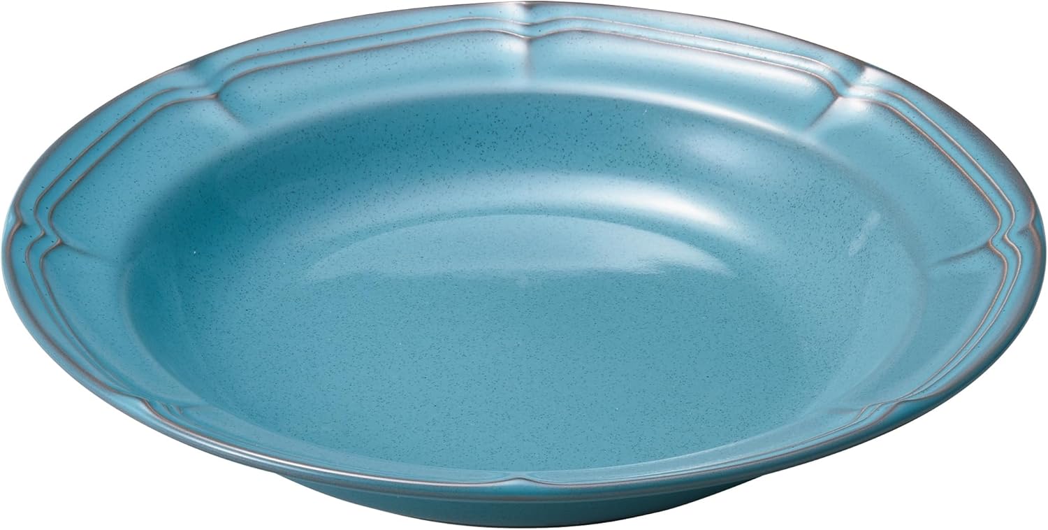 Koyo Pottery 15987010 Raffine Antique Blue, 10.0 inches (25.5 cm), Pasta Bowl, Dishwasher Safe, Made in Japan