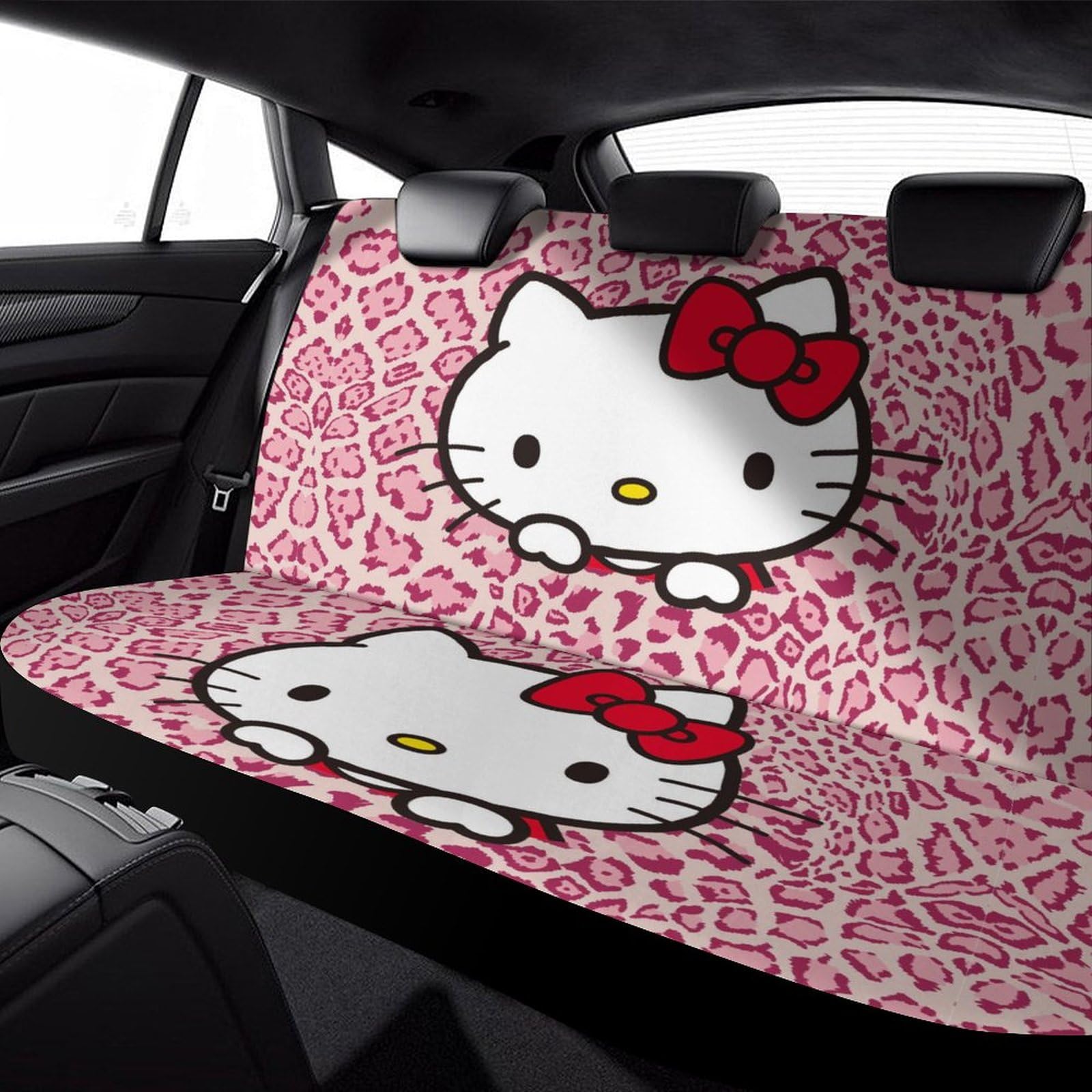 Amazon.co.jp: カーシートカバー ハローキティ ピンクのヒョウ柄 車