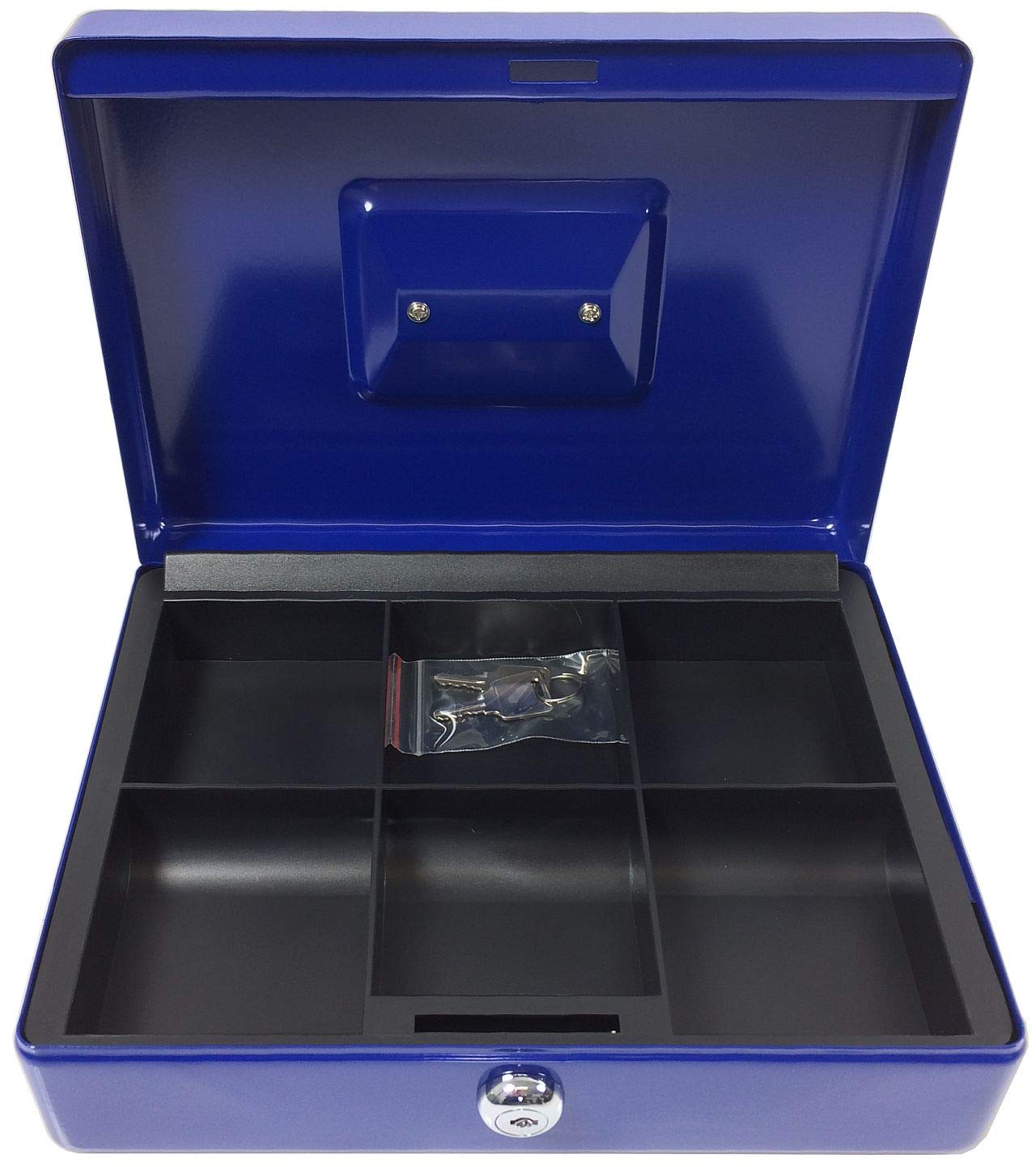 ACROPAQ AG250B Cash Box 250 x 185 x 80 mm Blue, 250x185x80mm - Image 4