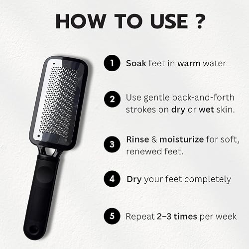 Miniatura 5 de Jaws Podiatry Lima de pie grande y removedor de callos  Escofina de pedicura profesional para piel dura, seca y agrietada  Uso húmedo o seco  Diseño