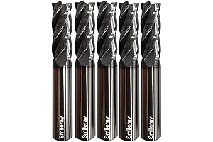 1/4" Carbide Square End Mill for Steels, HRC 55 Deg, AlTiN Coated