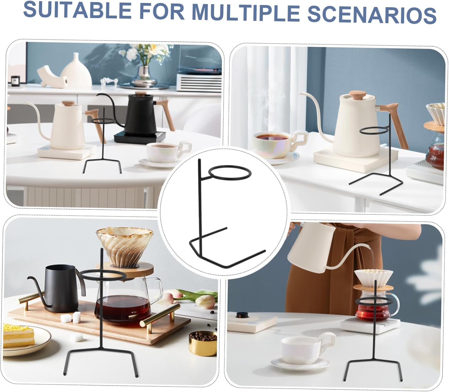 Hand Coffee Maker Supplies Filter Cup Rack Stand Dripper Stands for Home Office