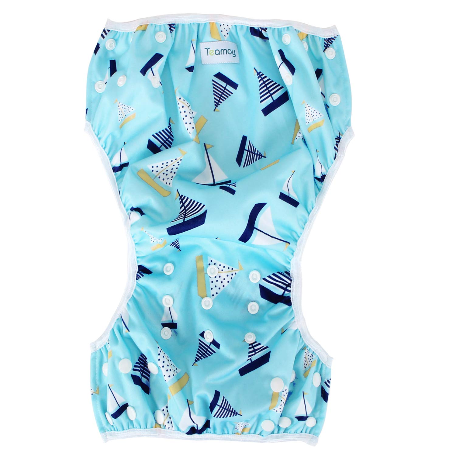 Teamoy 2pcs Baby Nappy riutilizzabile pannolino da nuoto, costume piscina neonato Lavabili 0-3 Anni