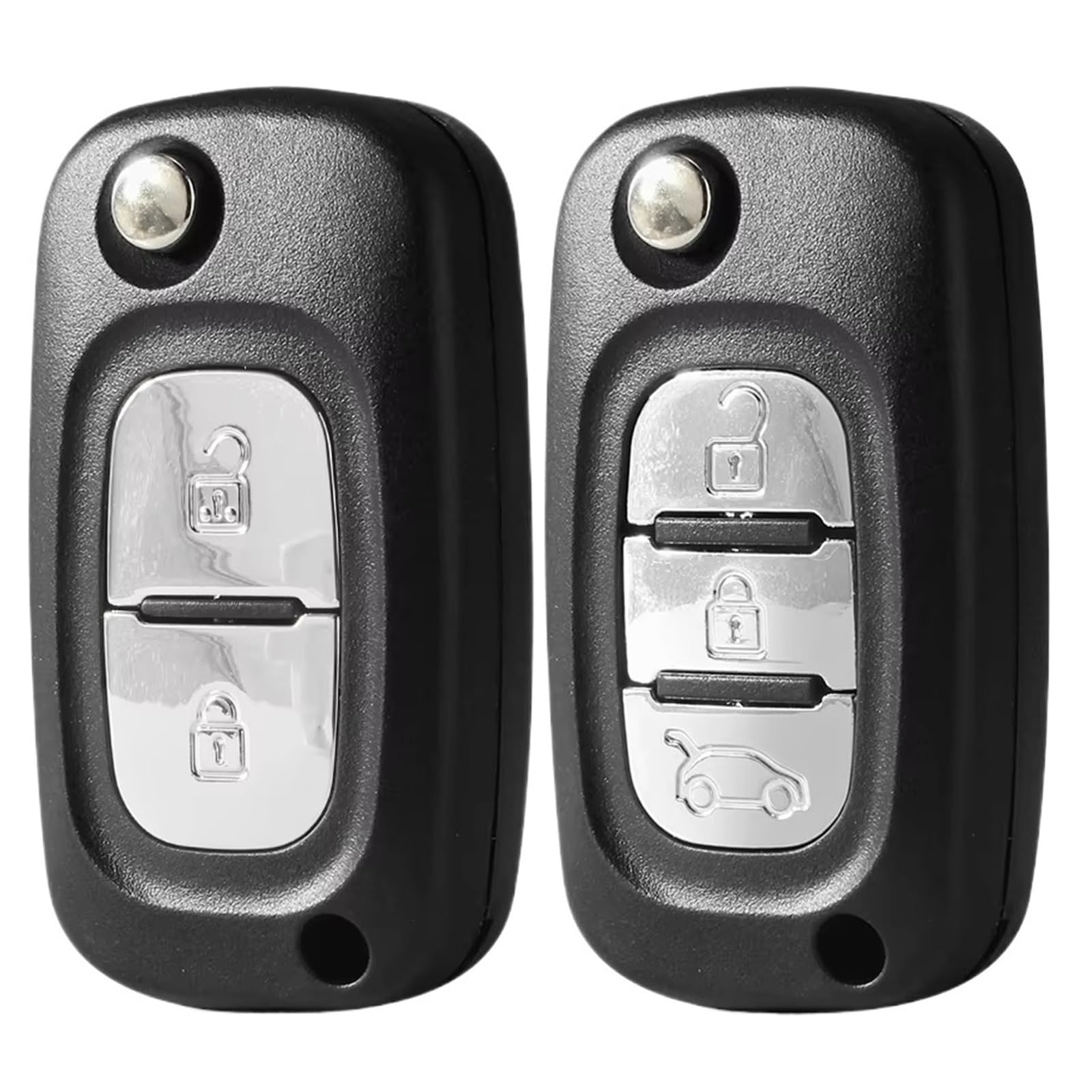 Compatibile Con Per Modus 2004-2012 Per Megane 3 2002-2015 1 Pz 2 Pulsanti Custodia Chiave Per Auto NE73 VA2(2 BTN HU83 Blade)