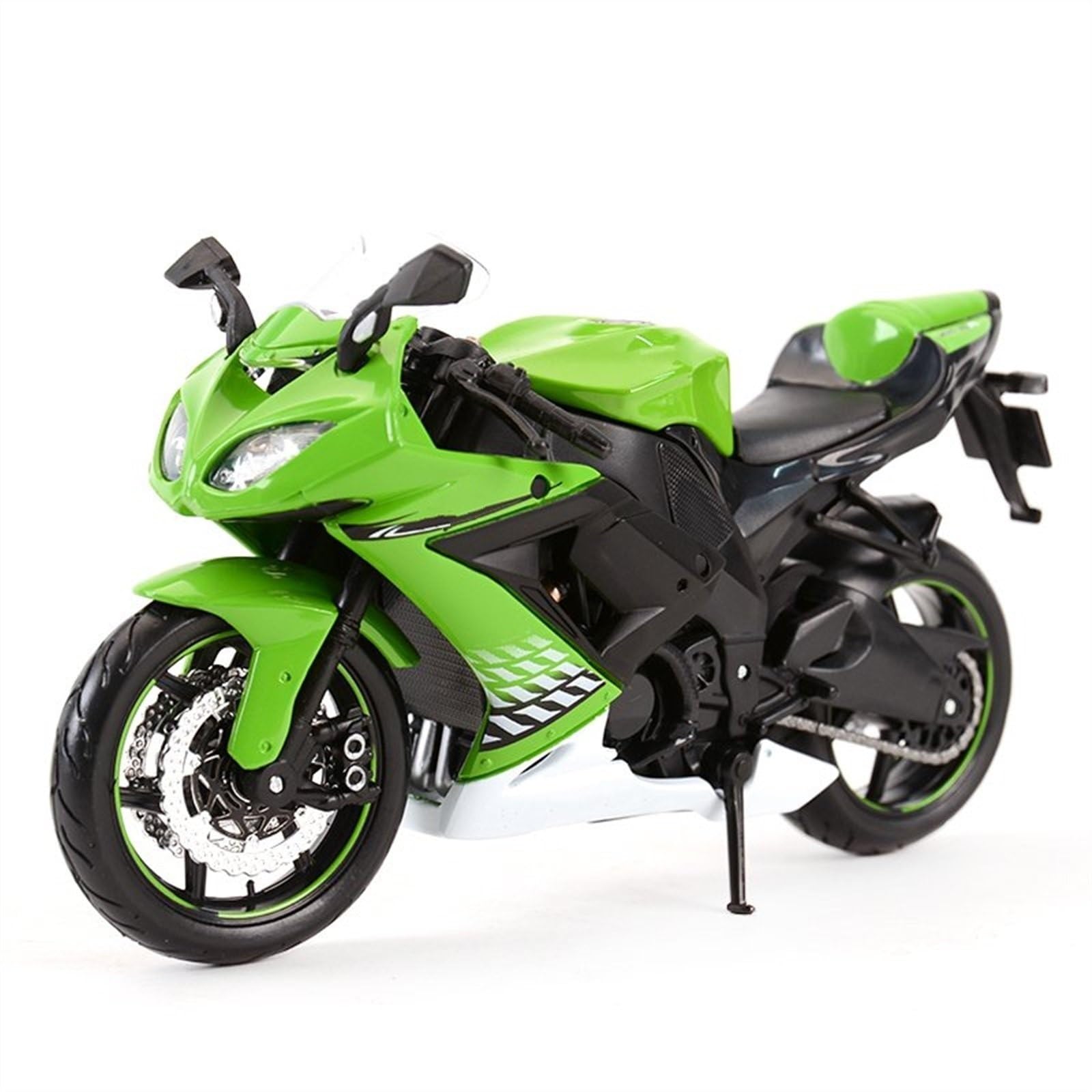 Modello Modello Di Moto In Lega Simulazione Auto Giocattolo 1:12 Per Kawasaki Ninja ZX10 R(Vert)