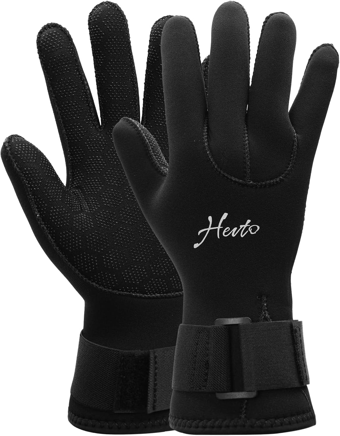 Hevto Dving Gloves Men & Women 3mm Neoprene GBS Scuba Dive Wetsuit Gloves Waterproof Keep Warm in Cold Water