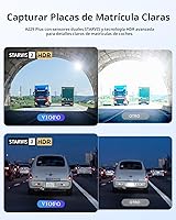 Vista 4 de VIOFO Cámara de tablero A229 Plus frontal y trasera, doble STARVIS 2 sensores, 2 canales HDR, 1440P+1440P Control de voz Cámara de tablero de coche